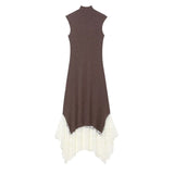 New Hanging Neck Lace Top 5919203 Silk Tatami Dress