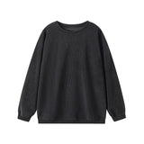Large-Size Women's Fashion Leisure Daily Solid Color Buff Long-Sleeved Collar Collar