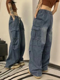 Tie Strap Baggy Cargo JeansOutfit