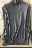 Cashmere Turtleneck Knitted Women Sweaters And Pullovers Women's Pullover Sweater Turtleneck Long
