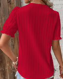 Summer New Holiday Fashion Hollow Short-Sleeved Women's