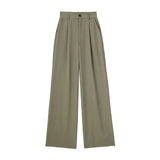 Spring New Front Folded High-Waisted Trousers
