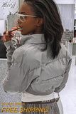 Women Fashion Solid Long Sleeve Zip Up Patchwork Pockets Velvet Jacket Coats 2023 Autumn Winter Women Streetwear