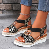 Thick-Solled Sandals 2025 Summer New Waterproof Table Sandals Fashion Slope