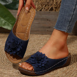 Flower Flip-Flops Women's New Slopes And Exposed Toes Wear A Font Beach Cool Drag