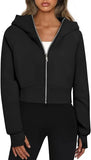 Korean Version Of The Autumn And Winter 2025 Version Of The Fashion Hooded Pocket Zipper Plus Velvet