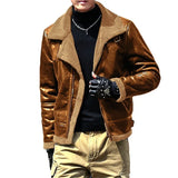 New Fur All-In-One Lamb Hairy Men's Coat With Thick Woolen Velvet Jacket Blow