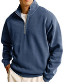 New Men's Sweatshirt Fashion Casual Half Zipper Collar Long Sleeves Of The Jacket