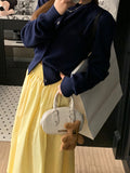 Dress 2025 Spring And Summer New Small Temperament Gentle High-Waist A Word Thin Umbrella Skirt Dress