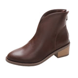 Women's Boots 2025 Autumn/Winter Vintage Martin Boots High-End And Ankle Boots Coarse And Small Short