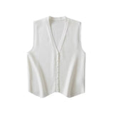 Women's Clothing Explosion V-Neck Sleeveless Striped Knitted Vest Women's