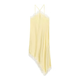 New Summer Women's Fashion Lace Silk-Sense Silk-Sense Dress