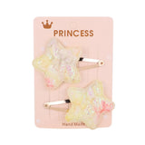Glitter Cartoon Cartoon Love Heart Crown Hair Clips For Girls Handmade Hairpins Boutique Barrette Kids Hair