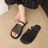 Flat Cool Drag Women Wear 2025 New Summer Net Red Holiday Roman Sandals Design