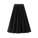 Diamond Hair, A Hundred Folded Skirt Half-Dress Women's Autumn And Winter New Tight High Waist Long Organ Skirt