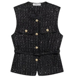 Women's Clothing INS Net Red Explosive With Belt Beads Texture