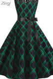 Elegant Party Dress Women Summer Lace Vintage Dress Vestidos 50s 60s Rockabilly Swing Dress Casual Midi