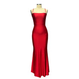 Women's Clothing 2025 Spring New Long Dress Bare Back Tie Wrapped Breasts Sling Skirt Sexy Dress