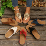 Women's Shoes 2025 Spring And Summer New Slope And Open Toe Wearing Slippers Women Cool Drag 45