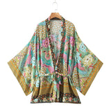 Phoenix Flower Printed Sweater Women's Cotton Jacket Jacket