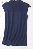 Women Top Fashion Women White Shirt Sexy Street Style Ladies Tops Tank Tops Knitted Solid Wild Ice Silk Knitting 2922