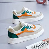 Thick-Bottomed Small White Shoes Women 2025 Summer New Korean Version Of The Round Head Casual Shoes Student Running
