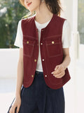 Retro Casual Vest Women's 2025 Summer New Design Niche Fashion Loose