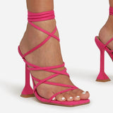 Summer High-Heeled Fashion Wrapped Sandals Women's Head And Cool Slippers