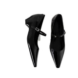 Spring And Summer New Slopes And Summer Tips Mary Jane Women's Shoes Sandal Temperament With Shallow Women's Single