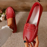 Bean Shoes 2025 New Four-Season Light Casual Shoes Fashion Lazy One-Legged Women's Shoes Round Head Women's Single