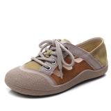 Layer Of Cowhole Retro Hollow Hole Shoe Woman 2025 Summer New Mori Art Sandals Casual Single
