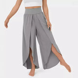 And Summer 2025 New Fashion Splendable Slim High Waist Open High Fork Trousers Loose Leisure