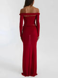 Off Shoulder Top & Maxi Skirt Two Piece