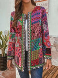 Cotton Linen Printed Loose Long