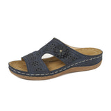 Asia Large-Size Hollow Flowers Thick Bottom Slippers Female Font And Beach Cool Slippers