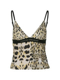 V-neck leopard print cami