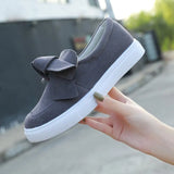 Lefu Shoes Women's Large Size 2025 Spring And Autumn Bows Shallow Mouth Single Shoes Thick Sole Casual Lazy Single