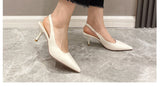Temperament High Heel Thin Heel 2025 Spring And Summer New Black Bag Head Comfortable High Heel