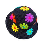 Zingj Selling Pure Hand Crocheted Flower Wool Fisherman Hat Adult Ins Knit