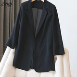 Women Thin Summer Solid Femme Notched Chic Ulzzang Chiffon Streetwear Simple Cozy Temperament Sun-proof Outwear