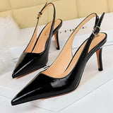 Shoes Patent Leather Woman Pumps Kitten Heels Occupation OL Office Shoes Classic Pumps Plus Size 35-43 Shoes Women
