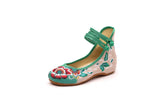 Zingj Shoes National Wind Retro Plate Buckle Embroidered Cloth Shoes Spring And Autumn Linen Round Head Women's Single Shoes Mother Shoes Wedding