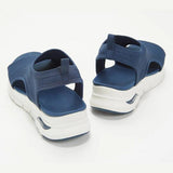 Thick-Bottomed Flying Fabric Dew Sandals Women's Large-Size Sports Fish Mouth Beach Cold