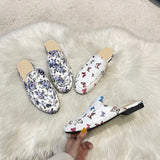 Half Slippers Women Summer Wear Muller Shoes 2022 New Flat