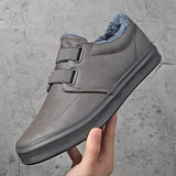 Men's Shoes Autumn And Winter New Cotton Shoes Casual Leather Shoes Fashion Soft Soles Pedal Shoes Men's Cotton