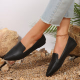 Wind Small Leather Shoes 2025 Spring And Summer New Leisure Flat Bean Shoes Net Red Light Mouth