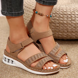 New Women's Summer Slopes And Thick-Soled Casual Sandals And Cold Sandal Slides Water Drill With Thick-Soled Sandals