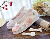 Zingj Shoes Round Head Spring And Autumn Ancient Style Students Embroidered Cloth Shoes Ancient Costume Stage Play Dance Shoes Women's Shoes Single