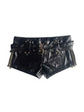 Punk PU Leather Hollow