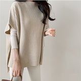 And Winter Vertical Loose Short-Sleeved Knitted Shirt Korean Rough Knitted Shawl Shawl Shawl